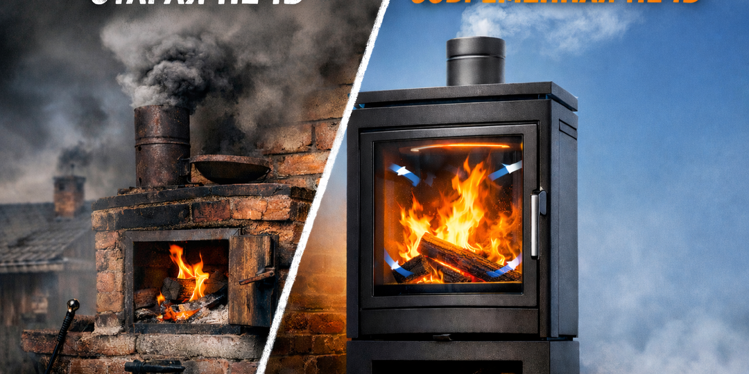 Почему современные печи дымят меньше, чем старые