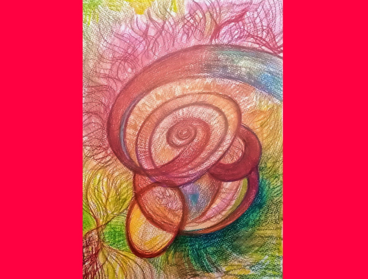 «Страсть», 210 X 297, бумага, акварельные карандаши, 2025 год. Светлана Колодиева