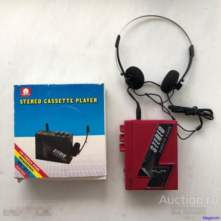 Кассетный плеер из 90-ых Mekosonic MS-30-1, Австрия, Новый, в ремонт