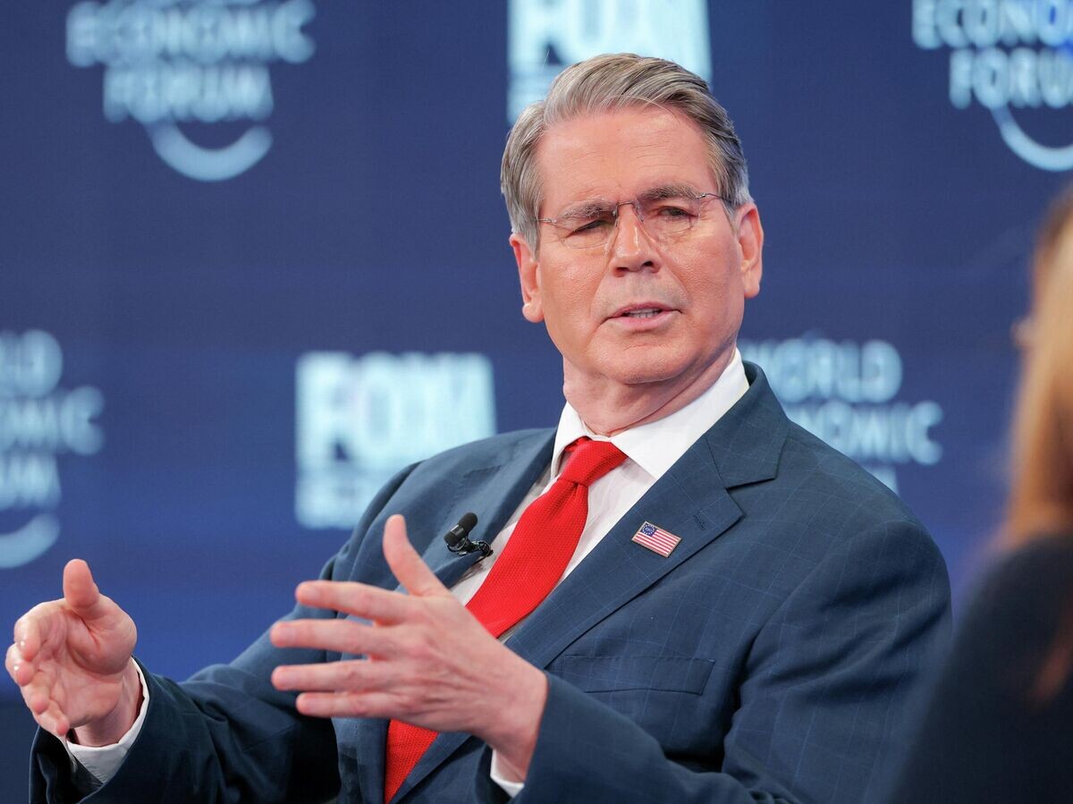    Министр финансов США Скотт Бессент на Всемирном экономическом форумев Давосе, Швейцария | © REUTERS / Denis Balibouse