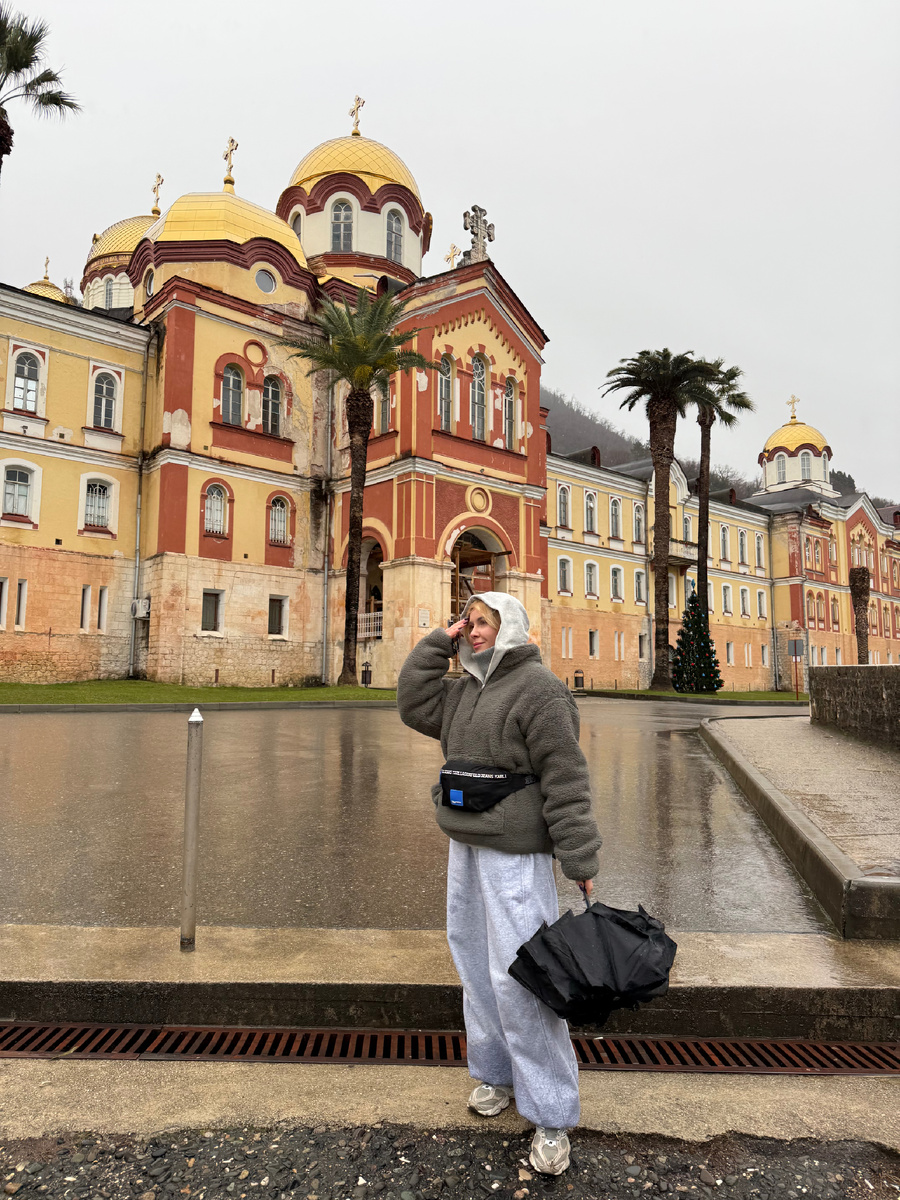 Это я в Новом Афоне, Абхазия, январь 2026