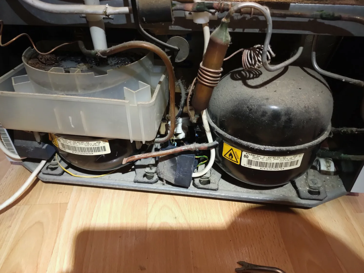 Обычно в старых холодильниках Аталнт, установлено 2 компрессора. И обычно выходит из строя 1, а вторая камера работает отлично.  