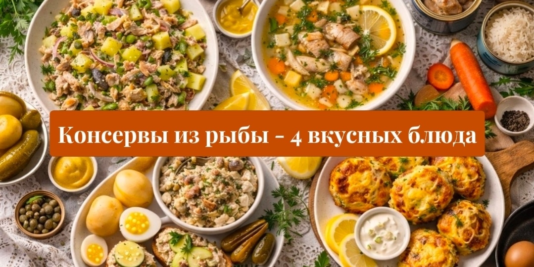 Как вкусно использовать консервированную рыбу: 4 блюда из одной банки