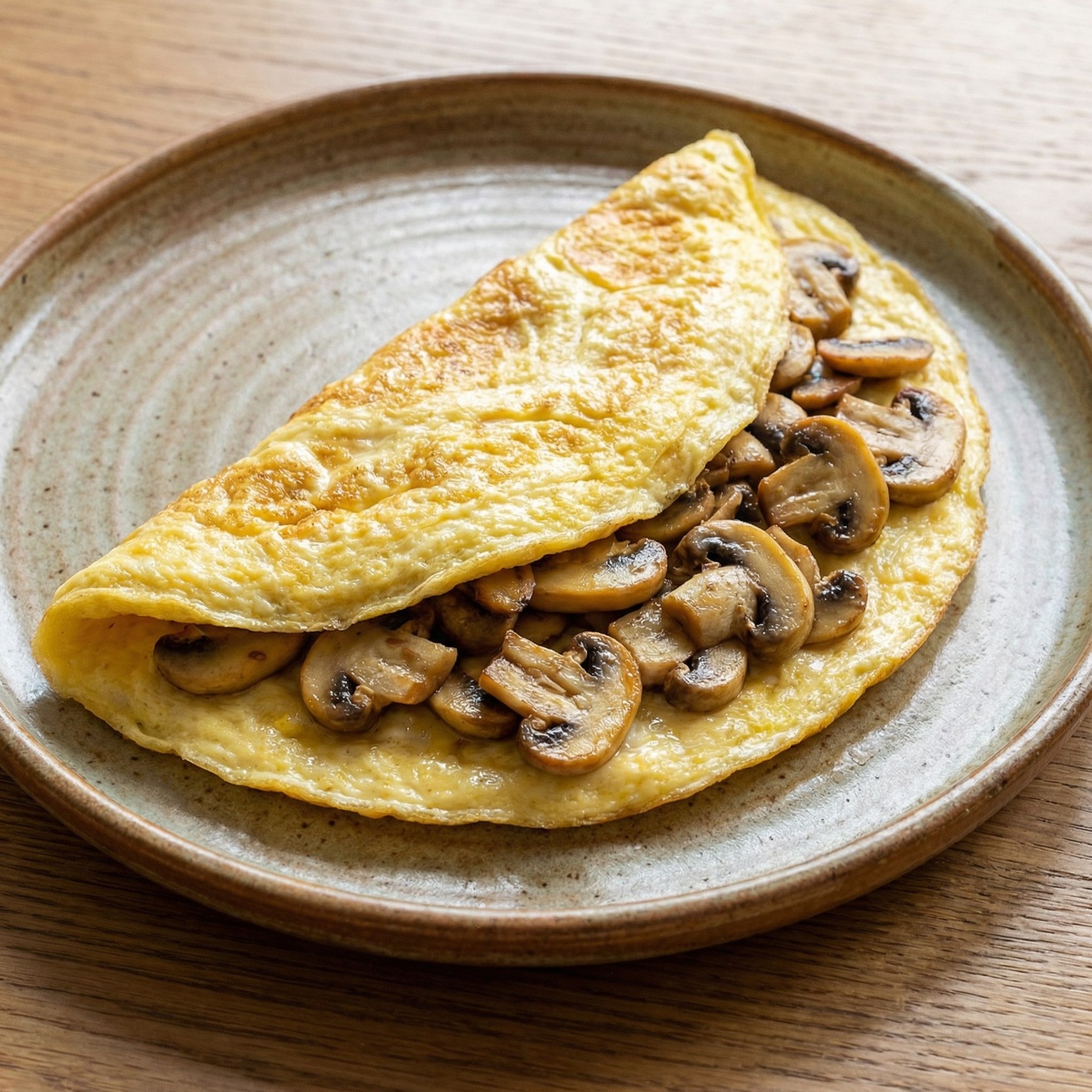 Омлет с грибами