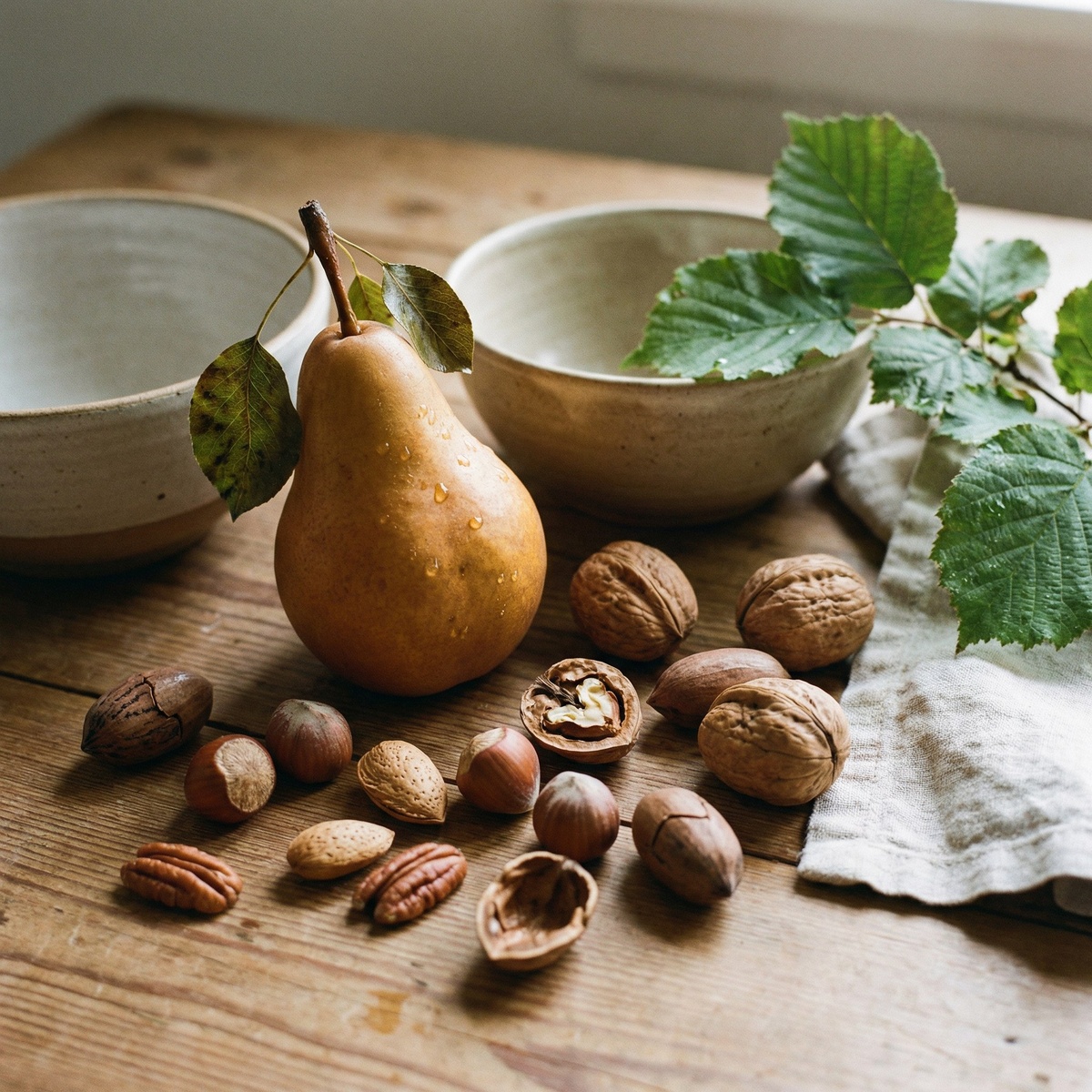 Груша + орехи