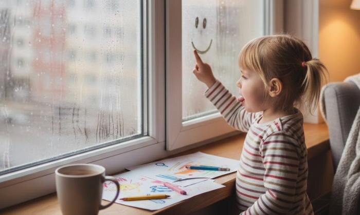 Как убрать конденсат на пластиковых окнах в домашних условиях. Фото © Nano Banana AI