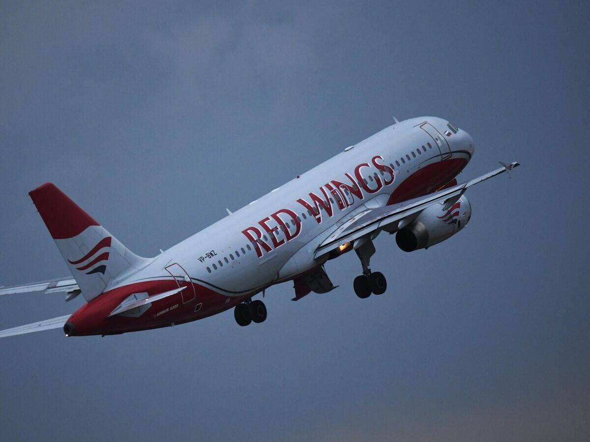     Самолет Airbus A320-232 авиакомпании Red Wings в небе© РИА Новости . Кирилл Каллиников