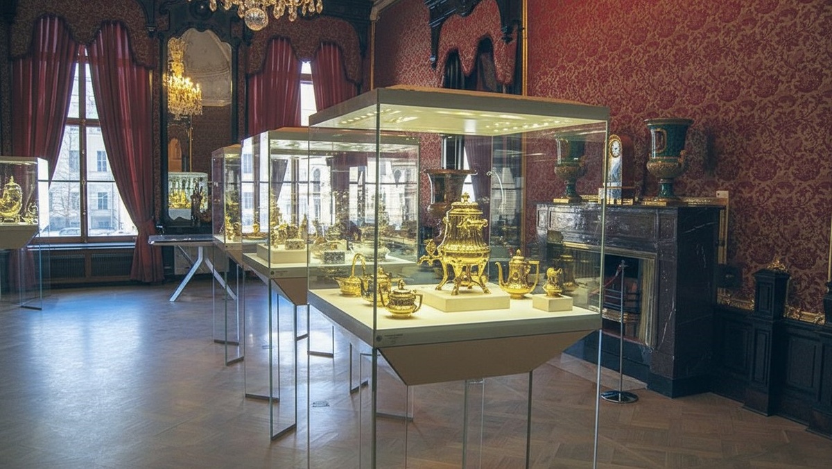 Красная гостиная музея Фаберже (Санкт-Петербург)