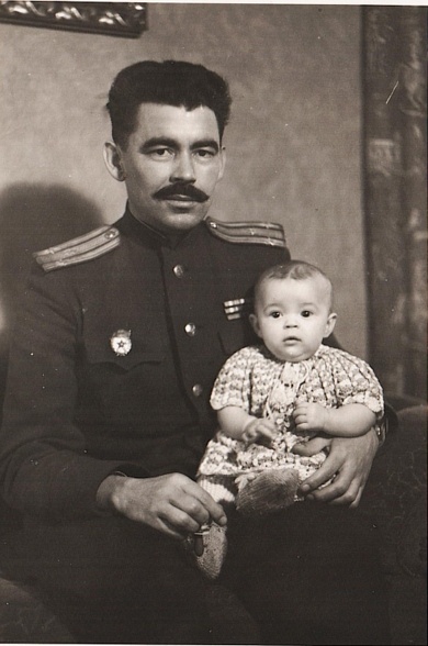 Харченко Николай Васильевич с дочерью Харченко Надежда Николаевна город Zwickau.