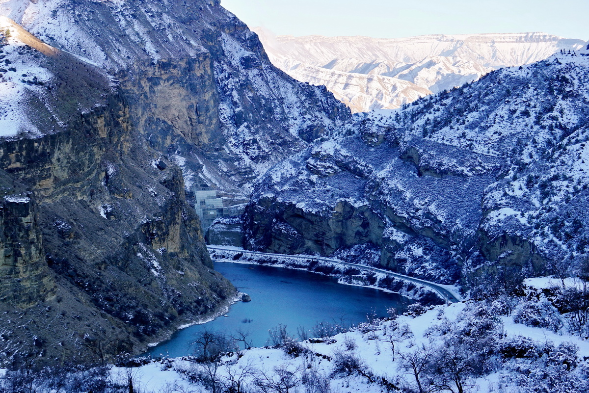 Начало маршрута, вид на Аварское Койсу