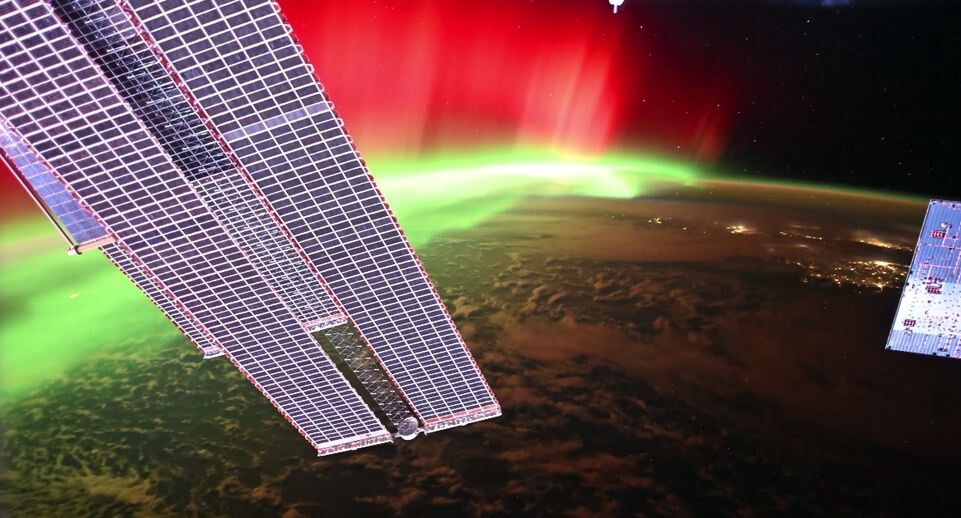Космонавт Кудь-Сверчков запечатлел с МКС редкое северное сияние