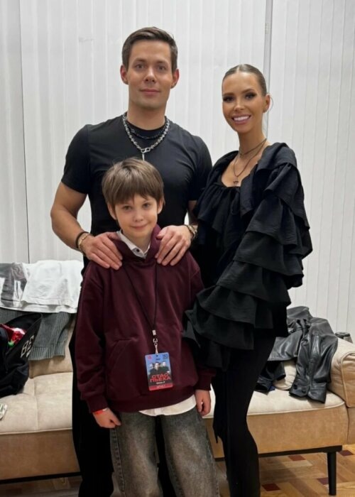 Стас Пьеха и Наталья Горчакова с сыном.