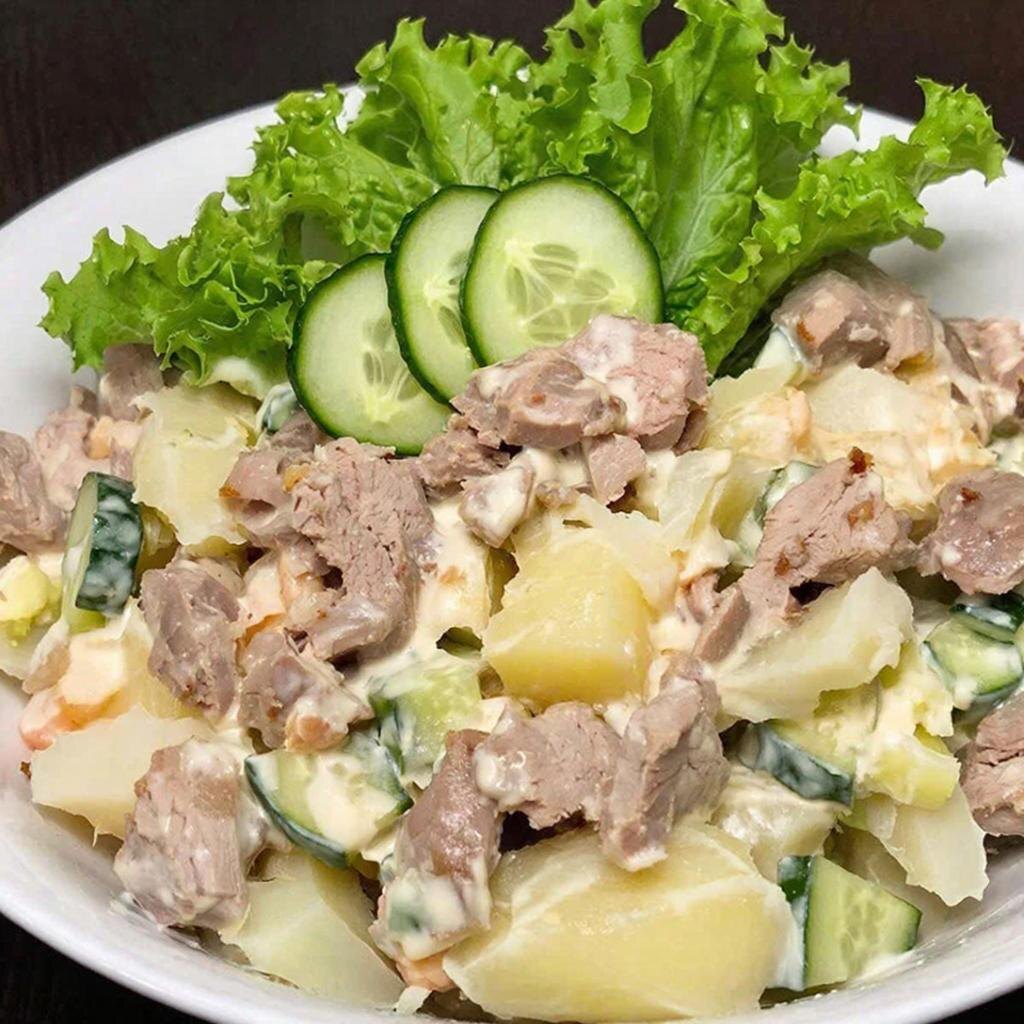 Салат из мяса: простой и вкусный рецепт 