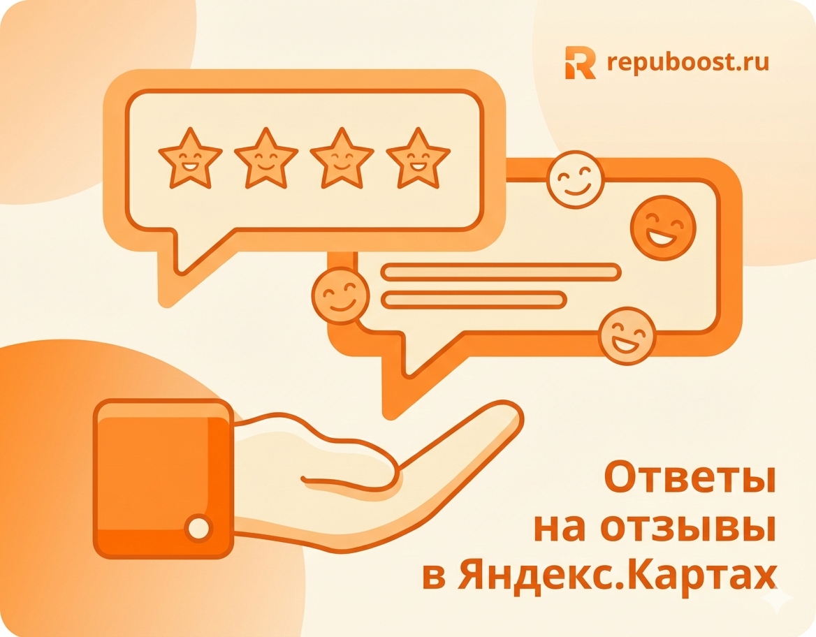 2026 году карточка в Яндекс Картах - это не просто адрес, а полноценная воронка продаж! Мы расскажем, почему регулярные ответы на отзывы - это мощный инструмент для привлечения клиентов и как с помощью этого вы можете:

Повысить доверие к бренду и выделиться среди конкурентов

Улучшить позиции в локальном поиске (Яндекс и 2ГИС)

Нейтрализовать негатив и стимулировать новые отзывы

Узнайте, как правильно работать с обратной связью, чтобы ваша карточка начала работать на вас, и как получить качественные отзывы, на которые действительно стоит отвечать.