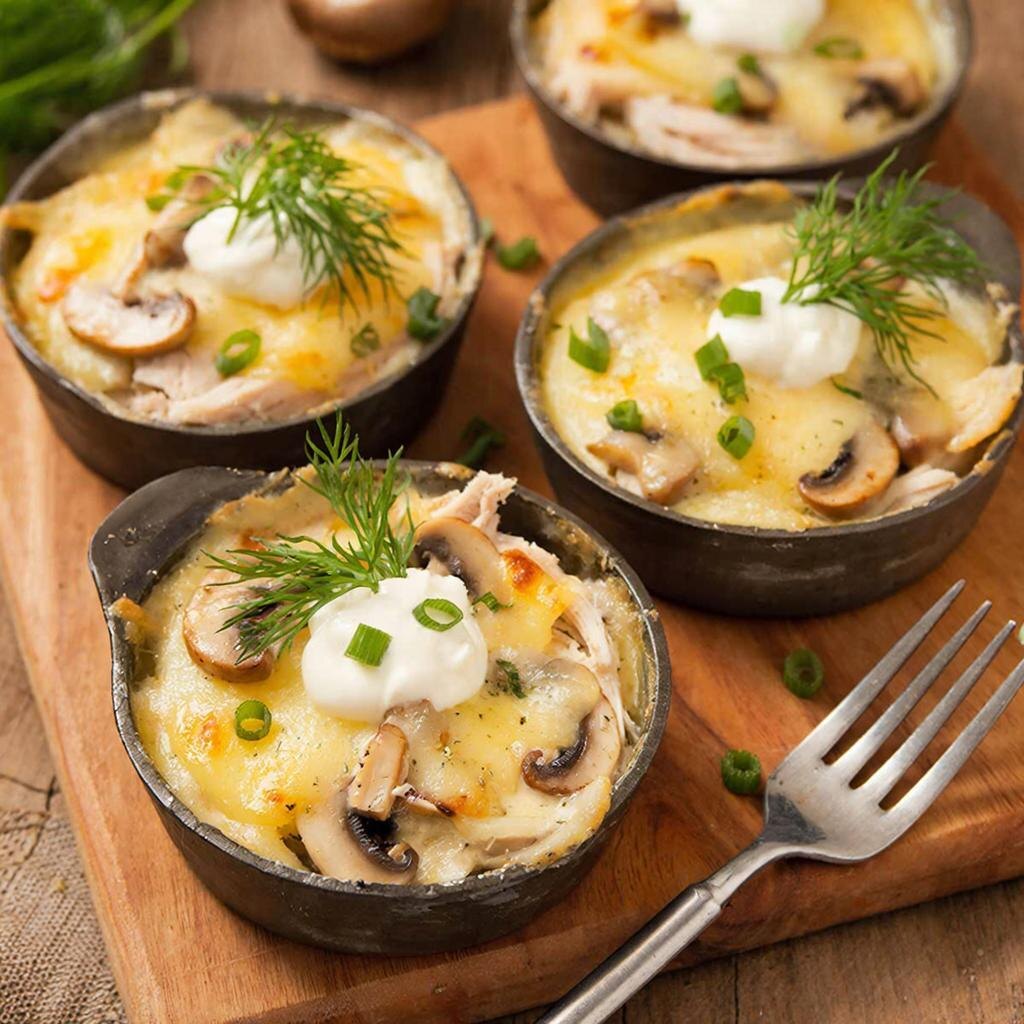 Жульен с курицей и грибами: Классика французской кухни на вашем столе