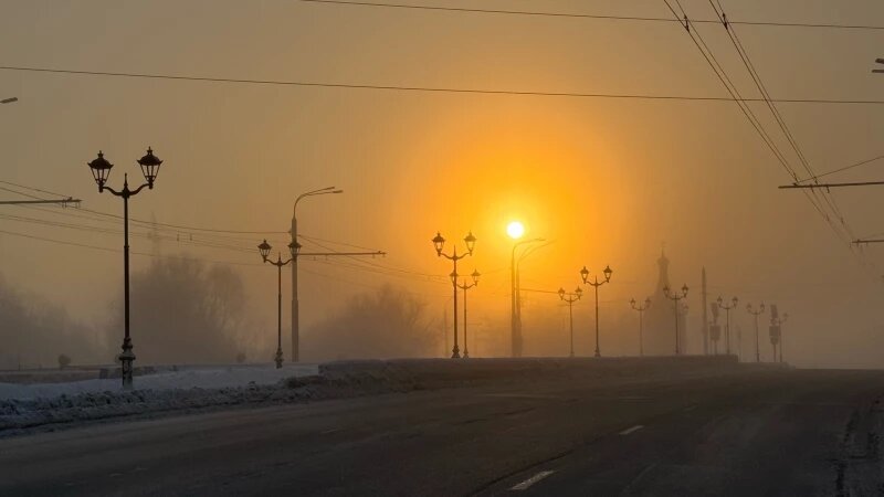     Зимний Барнаул. Холод. Мороз. Солнце. Утро. Дмитрий Лямзин