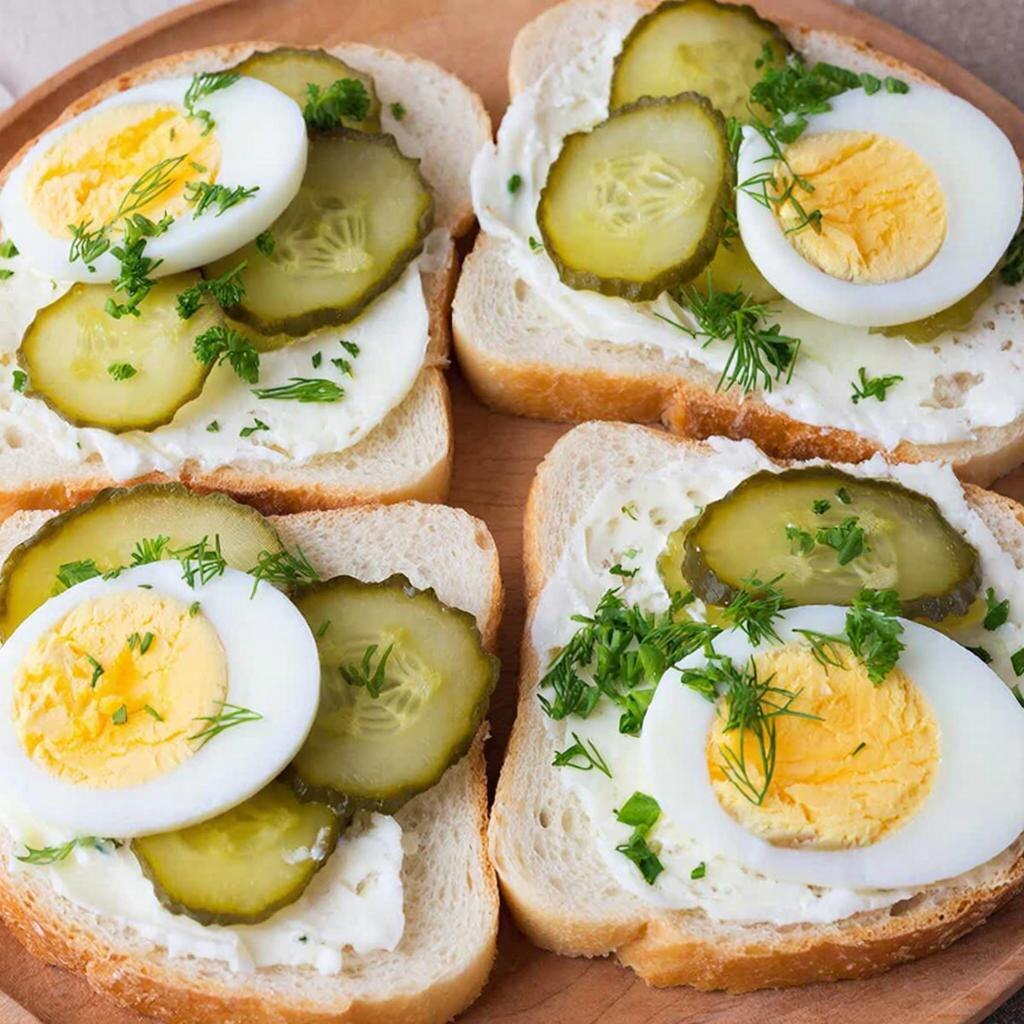 Классика жанра: Бутерброды с яйцами и солеными огурцами – просто, вкусно, по-домашнему