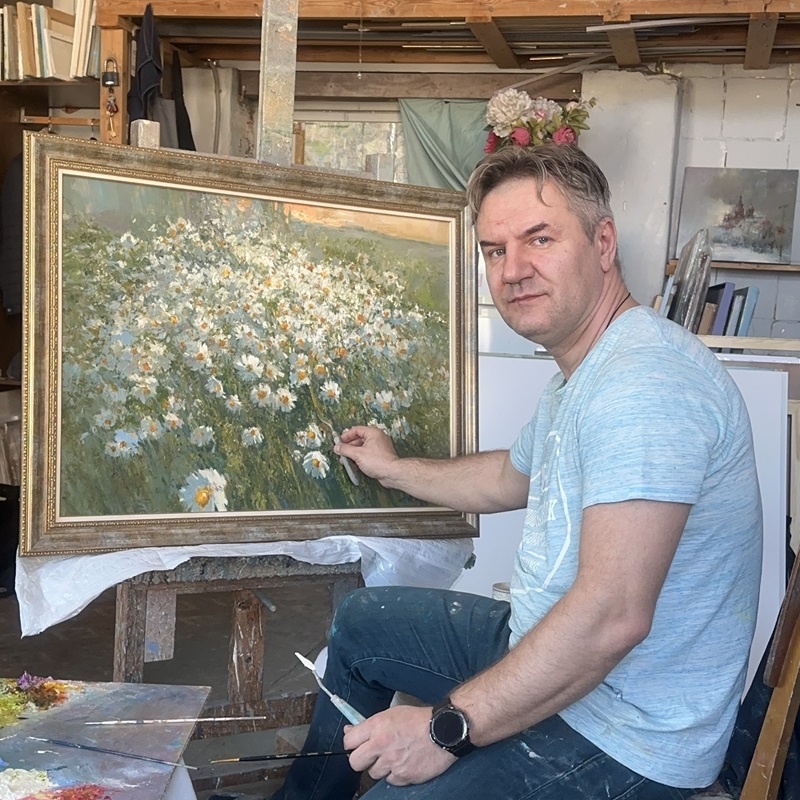 Дмитрий Ермолов в мастерской