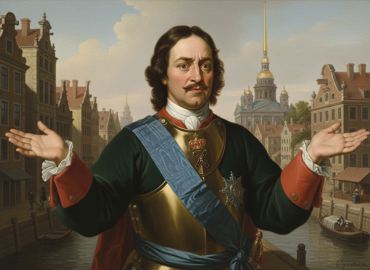 Фотоколлаж автора. Перт Первый, император Российский