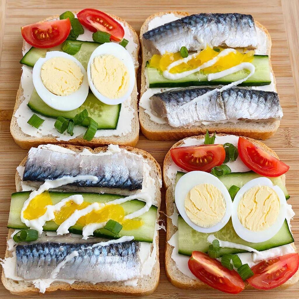 Рыбные бутерброды: Вкусное и Красочное Угощение