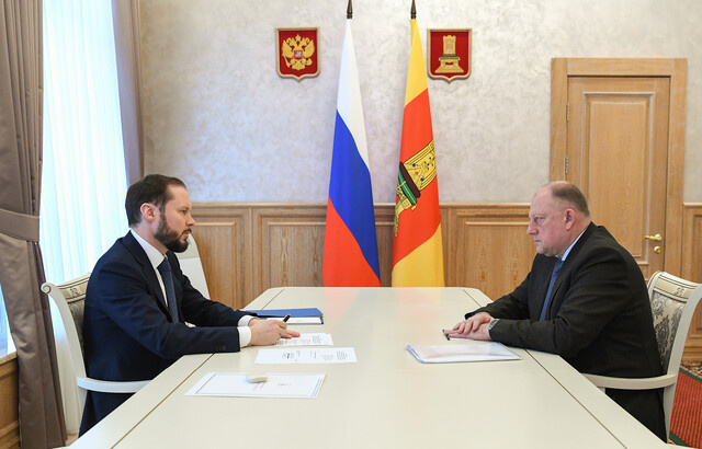 Виталий Королев провел встречу с председателем Заксобрания Тверской области