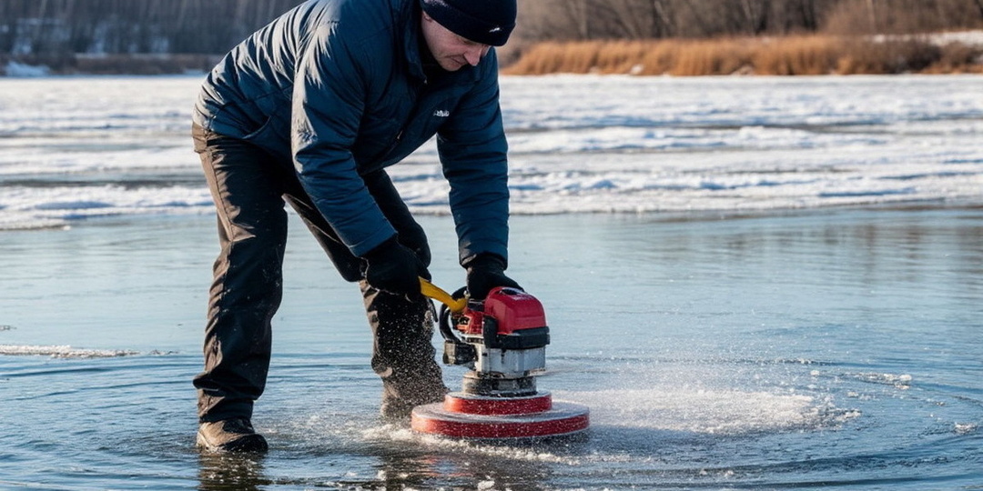 Трое 40-летних россиян устроили опасные забавы на льду
