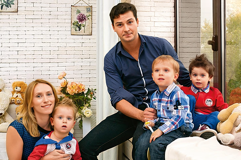 Мария и Георгий с детьми