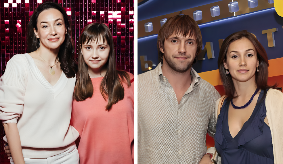 Ольга Филиппова с дочкой и с Владимиром Вдовиченковым