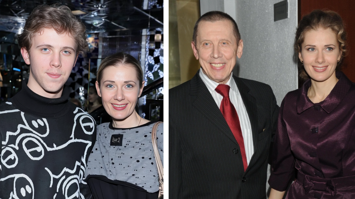 Ирина с сыном и с Валерием Золотухиным