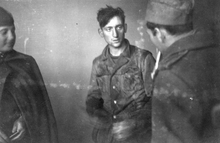 Допрос пленного немца