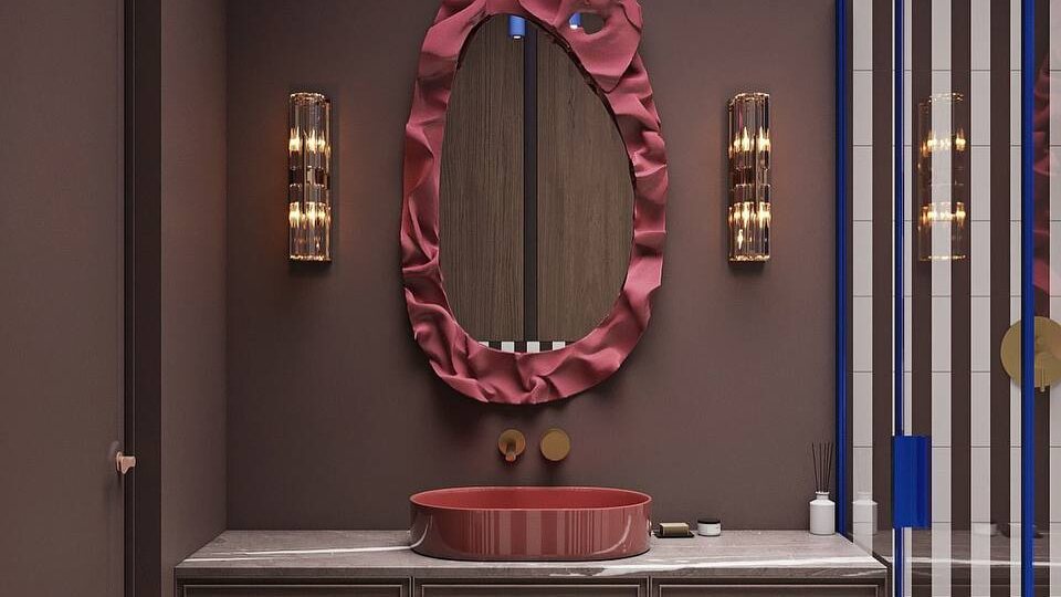 Необычный эффектный санузел