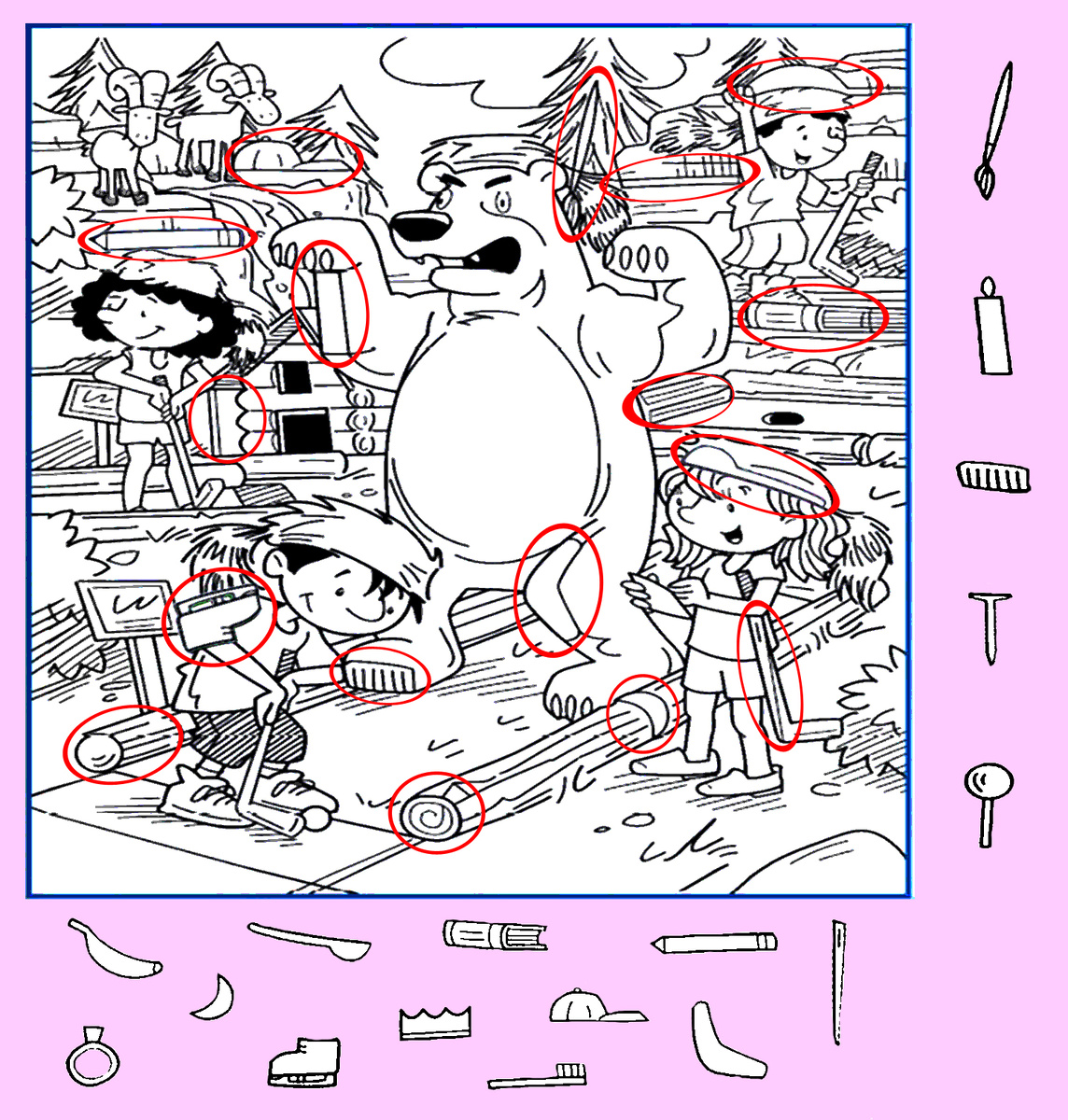 Картинка-ответ (17 предметов). Картинка подготовлена автором