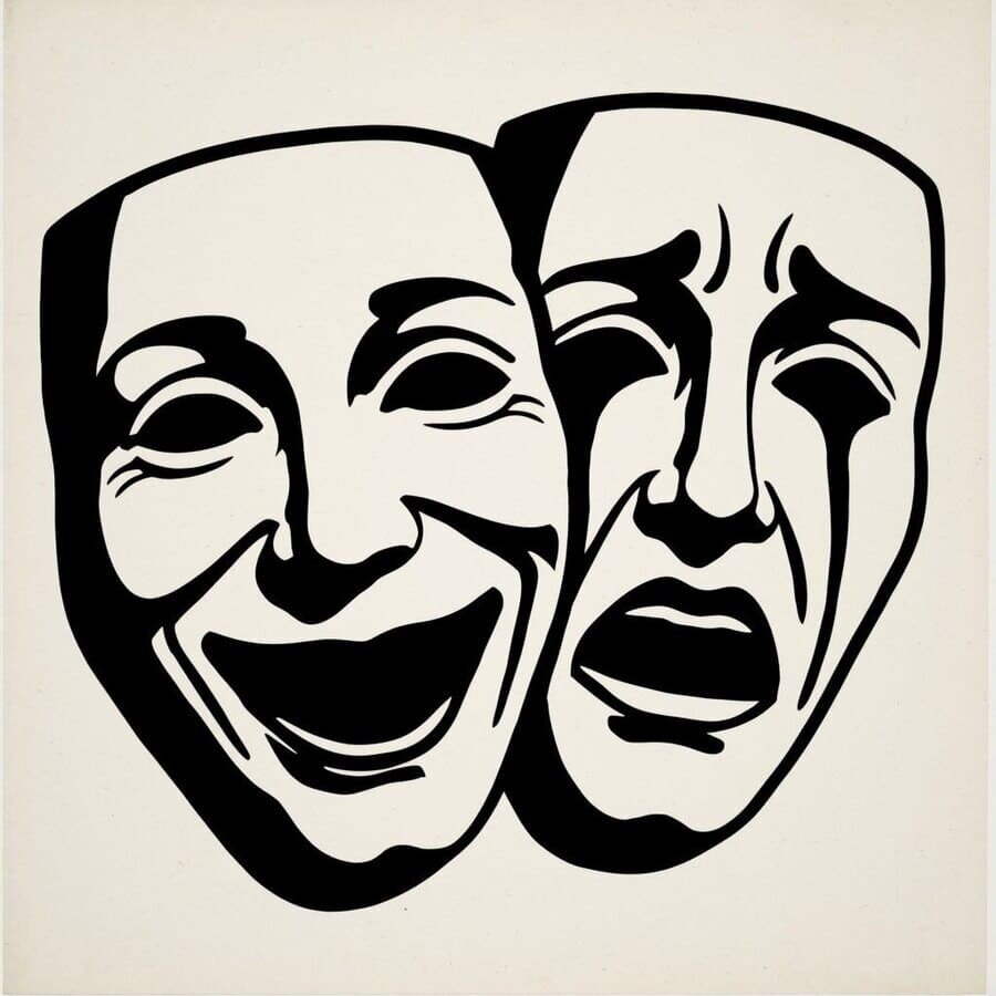 Символ черно-белого мышления: крайности, между которыми нет полутонов.