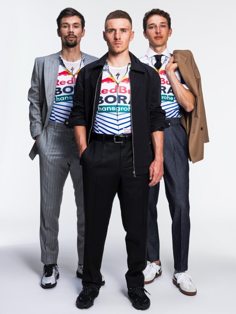    Примож Роглич, Ремко Эвенпул и Флориан Липовиц