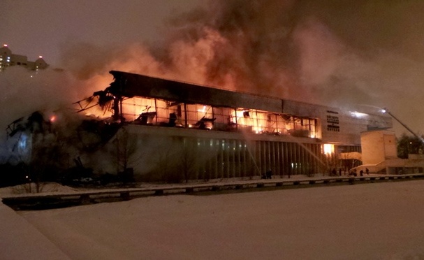 Пожар в ИНИОН РАН, Москва, 30 января 2015