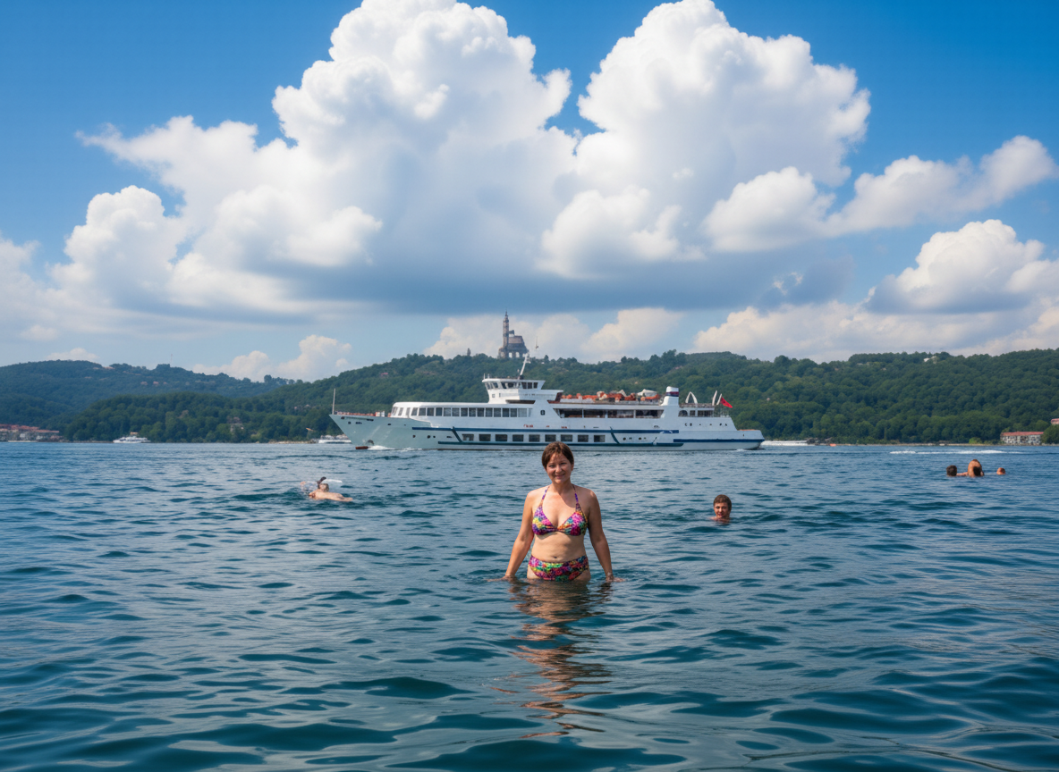 Хорошо сохраненнёй слайд. Снимал сам, стоя по пояс в воде. Напомню, температура воздуха не превысила 20 градусов по Цельсию даже в полдень. Киев, Днепр, УССР.