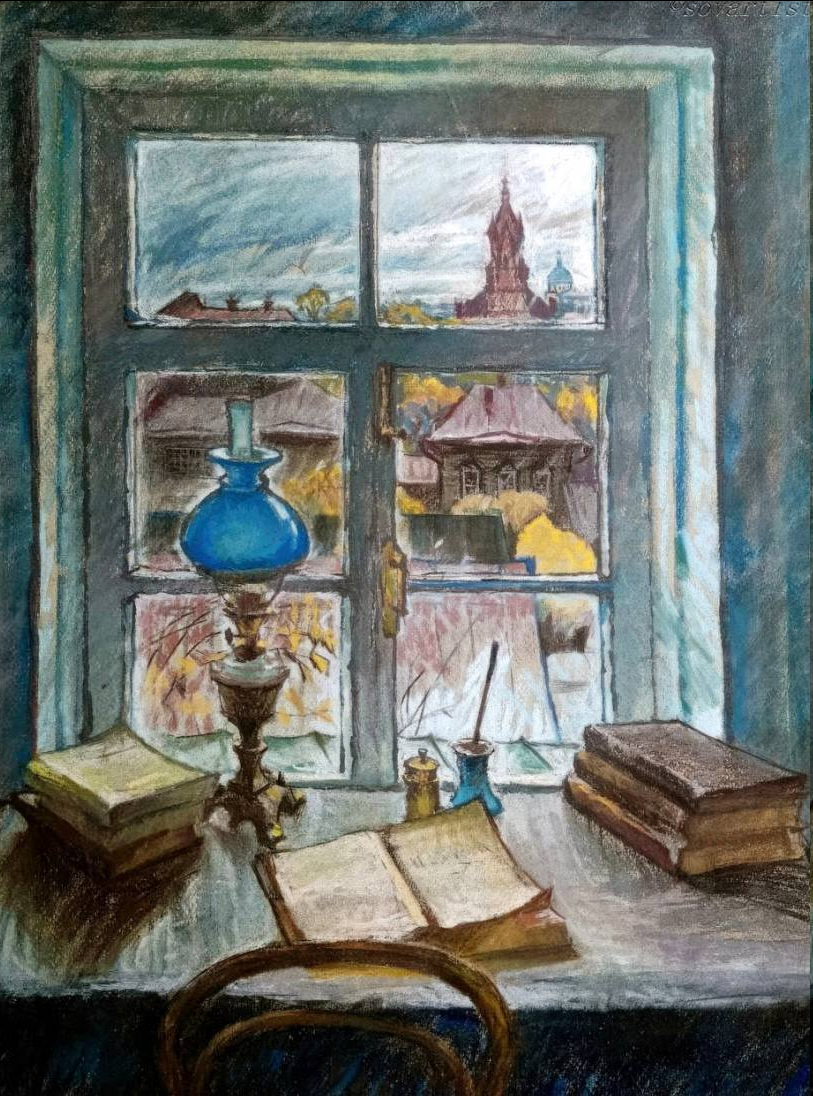 Евгений Куманьков. «Симбирск. Окно в комнате Володи». 1967