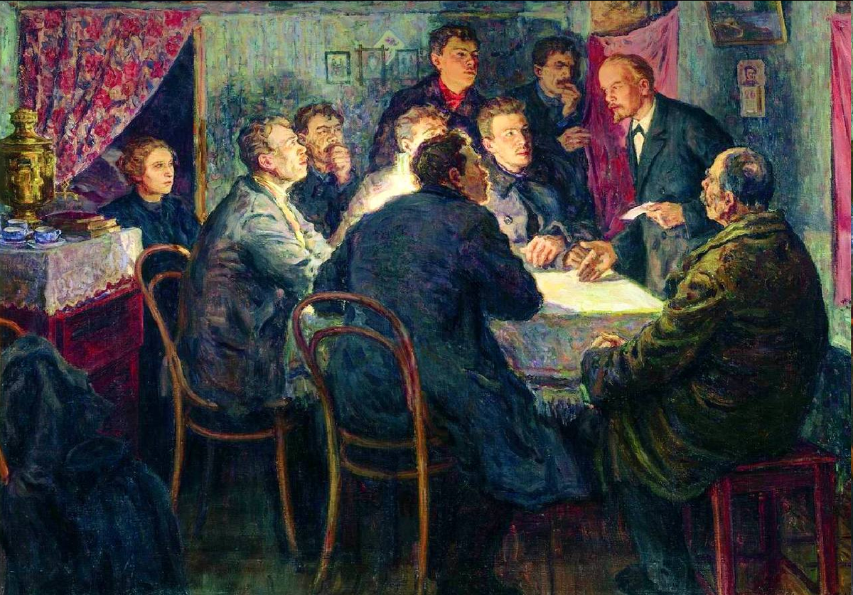 Александр Моравов. «Ленин руководит марксистским кружком в Петербурге». 1934