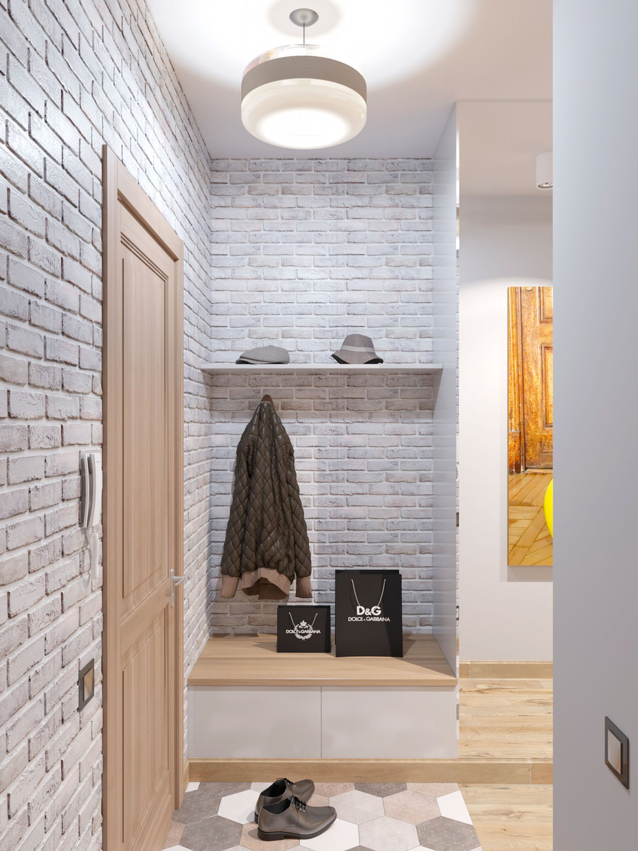 Визуализация прихожей, дизайн Ирина Кривцова.