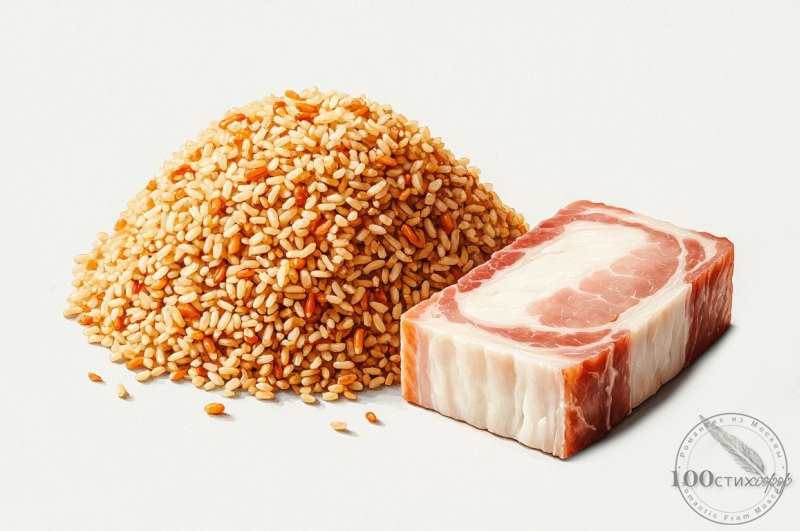 плов и сало