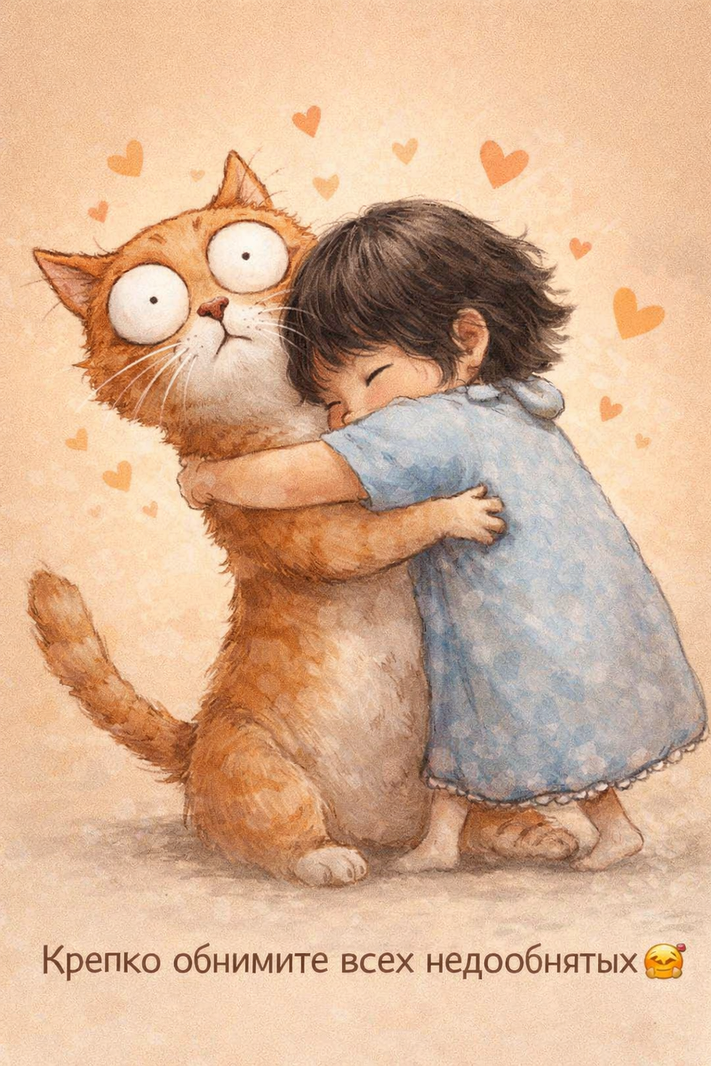 #деньобъятий #международныйденьобъятий #деньобнимашек
#объятия #обнимашки #hugday #позитив #открытки #кот  #милота
#юмор #смешно #котомемы #смешныеоткрытки #кототерапия