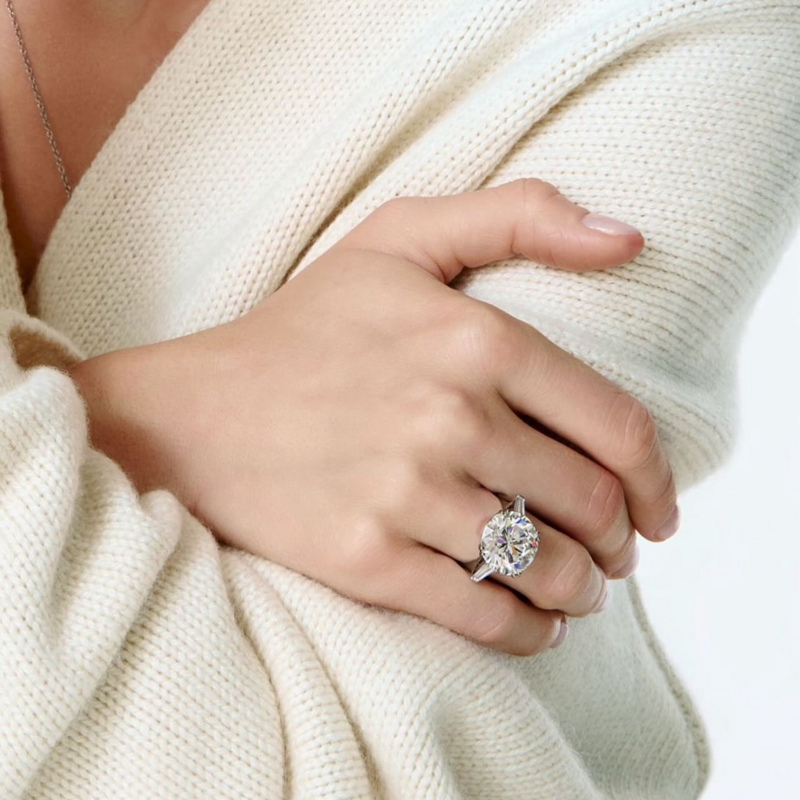 Кольцо Mercury Classic из белого золота с бриллиантами