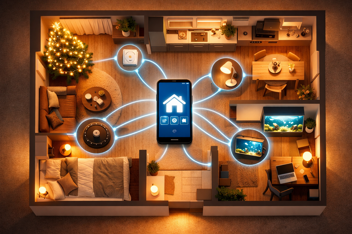 Вся автоматизация в моей квартире на одной картинке.