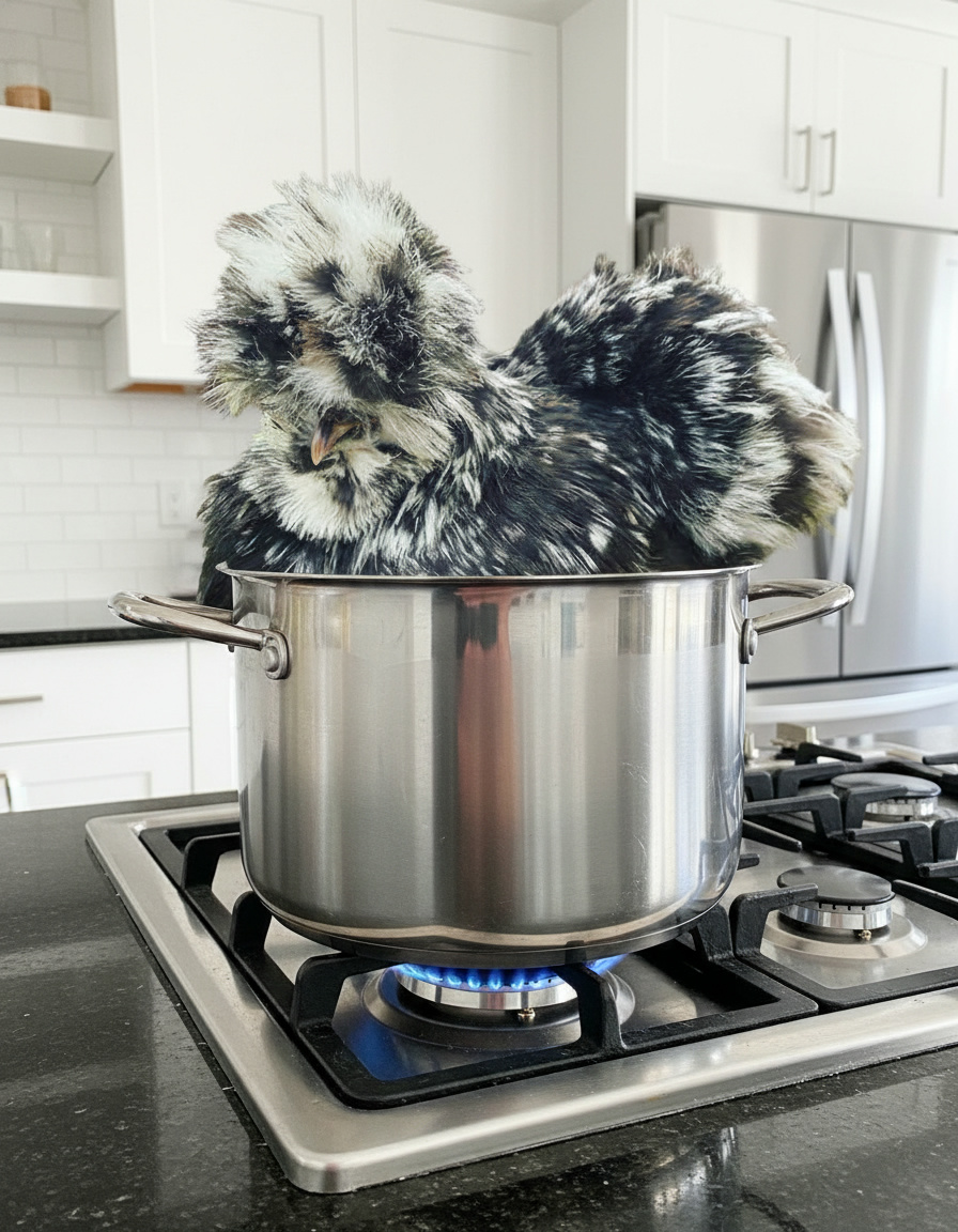 Курочка в кастрюле