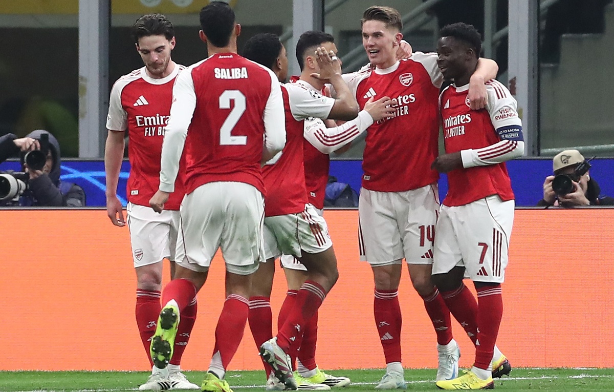    Игроки "Арсенала"  Marco Luzzani/Getty Images