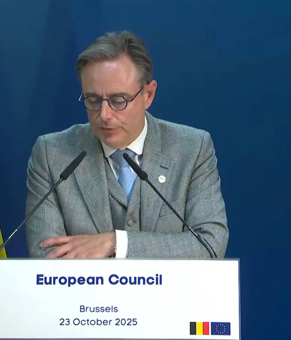    Барт де Вевер. Фото: кадр выступления на Европейском совете