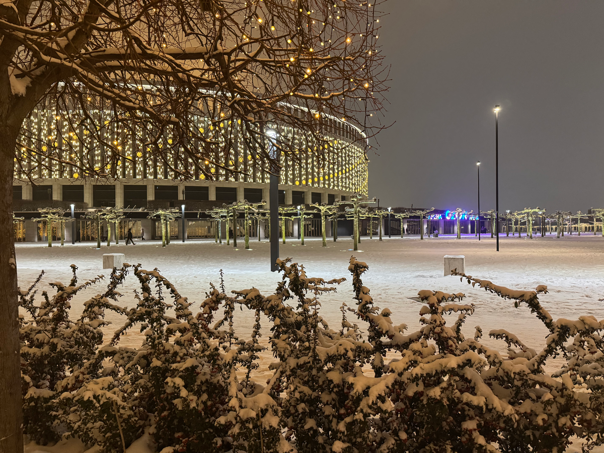 Парк Галицкого в снегу 
