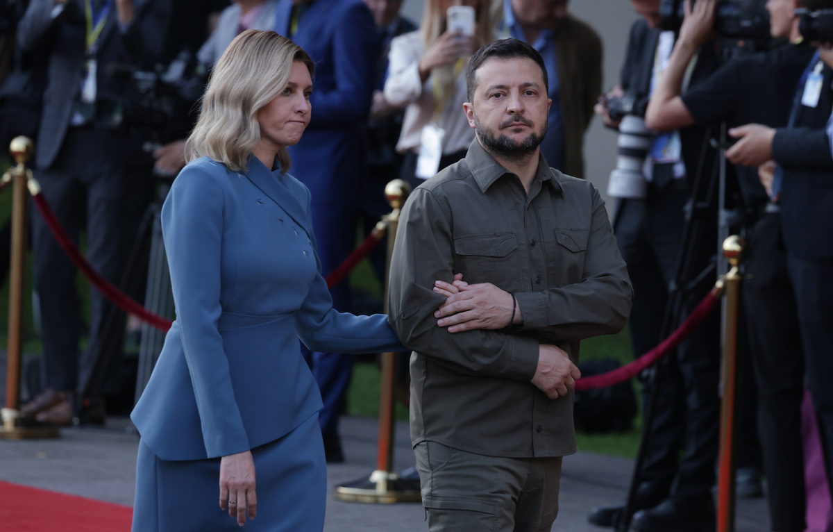    Елена и Владимир Зеленские  Sean Gallup - Pool/Getty Images