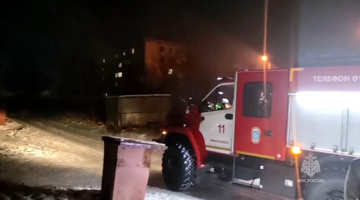     В пожаре на юге Красноярского края пострадал мужчина