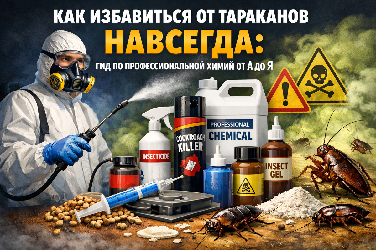 Как избавиться от тараканов навсегда